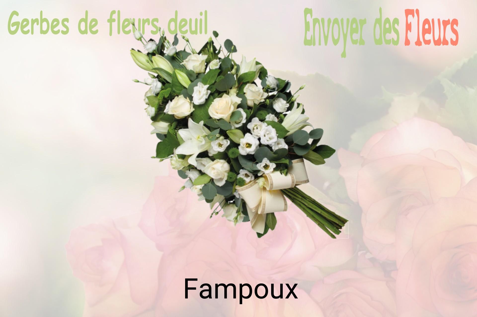 Gerbe de fleurs de deuil livrée à Fampoux